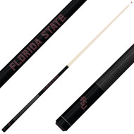 Florida State Seminoles Custom Engraved Black Billiard Cue - Garnet