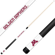 Minnesota Golden Gophers Custom Engraved White Billiard Cue - Maroon