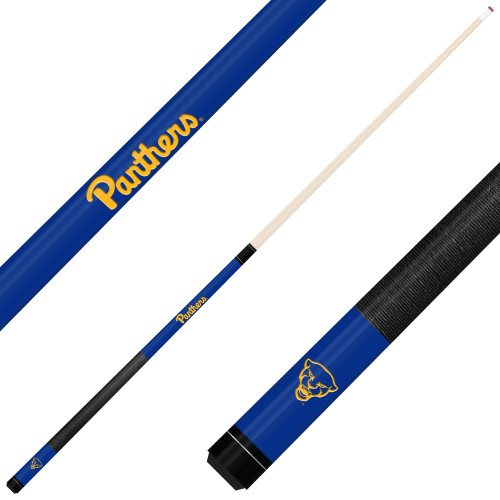 Pitt Panthers Custom Engraved Blue Billiard Cue - Gold