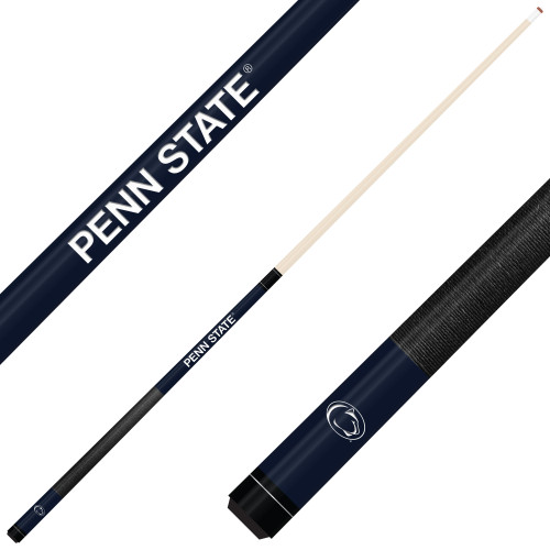 Penn State Nittany Lions Custom Engraved Navy Billiard Cue - White
