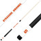 Syracuse Orange Custom Engraved White Billiard Cue - Orange