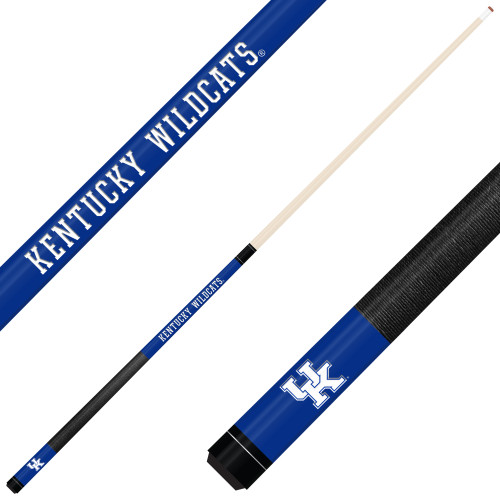 Kentucky Wildcats Custom Engraved Blue Billiard Cue - White