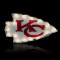Kansas City Chiefs Arrowhead Lighted Recycled Metal Sign Kansas City Chiefs Arrowhead Lighted Recycled Metal Sign