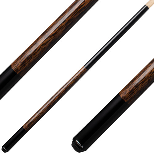 Koda KD20 Pool Cue - Sleek Black with Palm Wood Decal Wrap