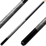 Koda KD23 Pool Cue - Sleek Black with Gray Curly Maple Decal Wrap