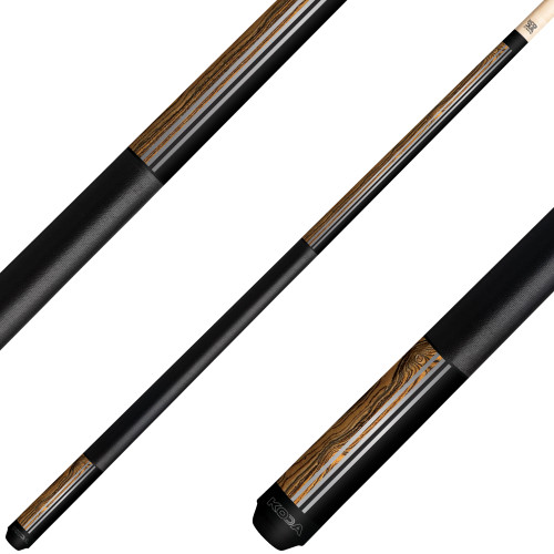 KODA KD29BC Pool Cue - Split Design Black and Bocote Decal