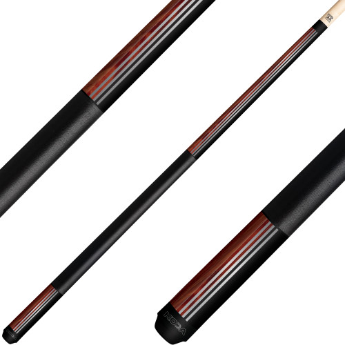 KODA KD29CO Pool Cue - Split Design Black and Cocobolo Decal