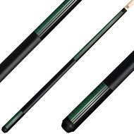 KODA KD29GN Pool Cue - Split Design Black and Green Decal