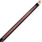 KODA KD29RD Pool Cue - Split Design Black and Red Decal
