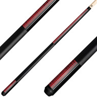 KODA KD29RD Pool Cue - Split Design Black and Red Decal