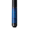 Koda KD32 Pool Cue - Blue Stained Curly Maple with Black Irish Linen Wrap