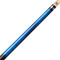 Koda KD32 Pool Cue - Blue Stained Curly Maple with Black Irish Linen Wrap