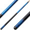 Koda KD32 Pool Cue - Blue Stained Curly Maple with Black Irish Linen Wrap