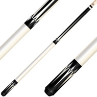 KODA KD46 Six Point Black and White Graphic No Wrap Pool Cue