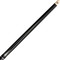 KODA KD47GY Pool Cue Matte Black with Four Gray Points and Silver Diamond Overlays - Simulated Wrap