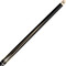 KODA KD47NA Pool Cue Matte Black with Four Natural Wood Grain Points and Silver Diamond Overlays - Simulated Wrap KODA KD47NA Pool Cue Matte Black with Four Natural Wood Grain Points and Silver Diamond Overlays - Simulated Wrap