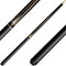 KODA KD47NA Pool Cue Matte Black with Four Natural Wood Grain Points and Silver Diamond Overlays - Simulated Wrap KODA KD47NA Pool Cue Matte Black with Four Natural Wood Grain Points and Silver Diamond Overlays - Simulated Wrap