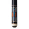 KODA KD51 Pool Cue - Black with Blue Recon and Bocote Ring Work Overlay - Irish Linen Wrap KODA KD51 Pool Cue - Black with Blue Recon and Bocote Ring Work Overlay - Irish Linen Wrap