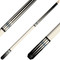 KODA KD55 Pool Cue - Solid Ivory Stain Overlay with Black and Abalone Points - No Wrap KODA KD55 Pool Cue - Solid Ivory Stain Overlay with Black and Abalone Points - No Wrap