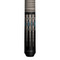 KODA KD55GY Pool Cue - Gray Curly Maple Overlay with Black and Abalone Points - No Wrap
