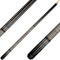 KODA KD55GY Pool Cue - Gray Curly Maple Overlay with Black and Abalone Points - No Wrap