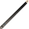 KODA KD55GY Pool Cue - Gray Curly Maple Overlay with Black and Abalone Points - No Wrap