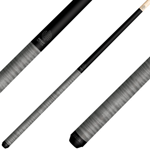 KODA KDHCGY "Heavy Hitter" Jump Break Pool Cue - Matte Gray Curly Maple
