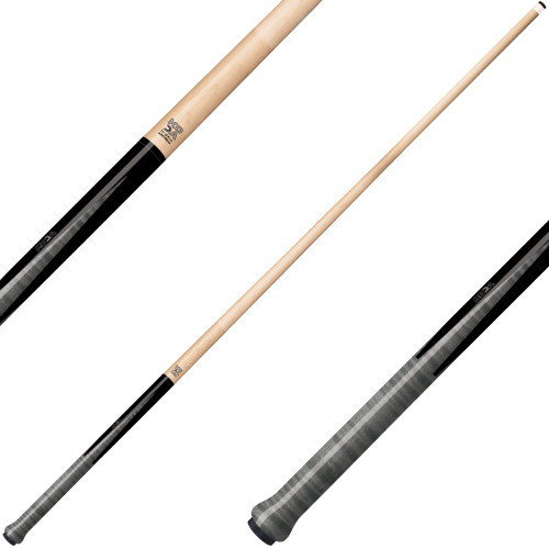 KODA KDJPGY Two-Piece Jump Pool Cue - Four-Prong Black-and-Gray Forearm - No Wrap