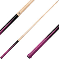 KODA KDJPPK Two-Piece Jump Pool Cue - Four-Prong Black-and-Pink Forearm - No Wrap