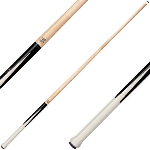 KODA KDJPWH Two-Piece Jump Pool Cue - Four-Prong Black-and-White Forearm - No Wrap