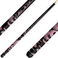 KODA KDV10PK Pool Cue - Black-and-Pink Camouflage Graphic Overlay