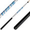 KODA KDV15WBL Blue Dragon Graphic Overlay Pool Cue on White - Irish Linen Wrap KODA KDV15WBL Blue Dragon Graphic Overlay Pool Cue on White - Irish Linen Wrap