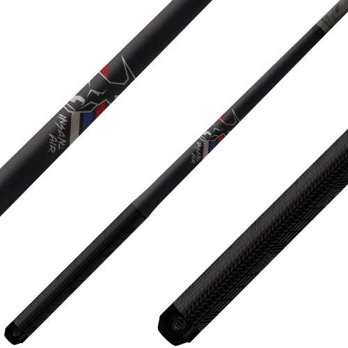 Bull Carbon "Insane Air" Jump Cue - Gun Metal Gray - Sport Wrap