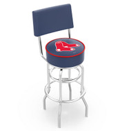 Boston Red Sox 30" Double Ring Chrome Swivel Counter Stool