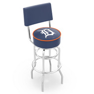 Detroit Tigers 30" Double Ring Chrome Swivel Counter Stool