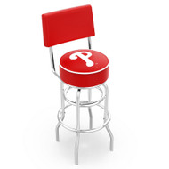 Philadelphia Phillies 30" Double Ring Chrome Swivel Counter Stool
