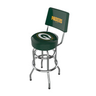 Green Bay Packers Imperial Chrome Bar Stool