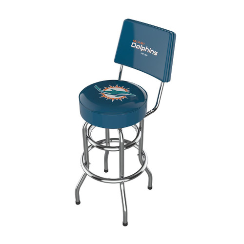 Miami Dolphins Imperial Chrome Bar Stool