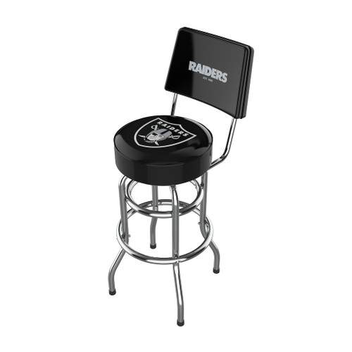 Las Vegas Raiders Imperial Chrome Bar Stool