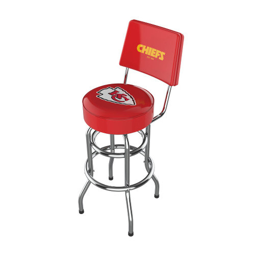 Kansas City Chiefs Imperial Chrome Bar Stool