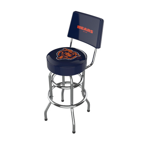 Chicago Bears Imperial Chrome Bar Stool
