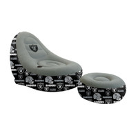 Las Vegas Raiders Pegasus Tonal Logo Inflatable Chair & Ottoman