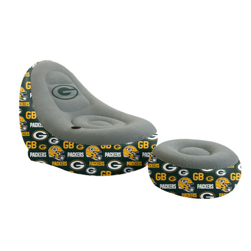 Green Bay Packers Pegasus Tonal Logo Inflatable Chair & Ottoman
