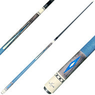 Meucci Economy  Cure 7 Pool Cue  - Blue Carbon Shaft  