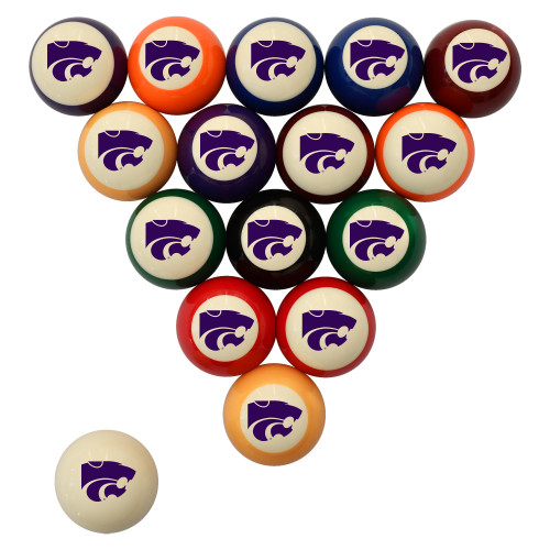 Kansas State Wildcats Billiard Ball Set