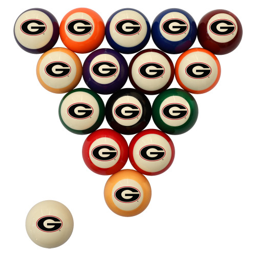 Georgia Bulldogs Billiard Ball Set
