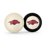 Arkansas Razorbacks Cue Ball & 8 Ball - Combo Pack