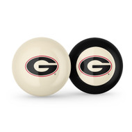Georgia Bulldogs Cue Ball & 8 Ball - Combo Pack
