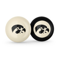 Iowa Hawkeyes Cue Ball & 8 Ball - Combo Pack