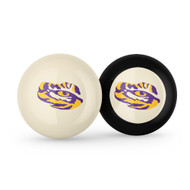 LSU Tigers Cue Ball & 8 Ball - Combo Pack